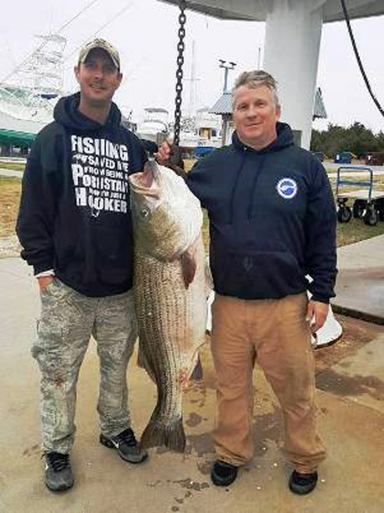 Pending Delaware State Record Striped Bass 