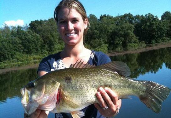 Gabrielle Esoerson's 11 lb. 1 oz Lrgemouth Bass 