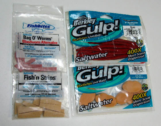 Berkley Gulp and Fishbites Artificial Saltwater Fishing Baits